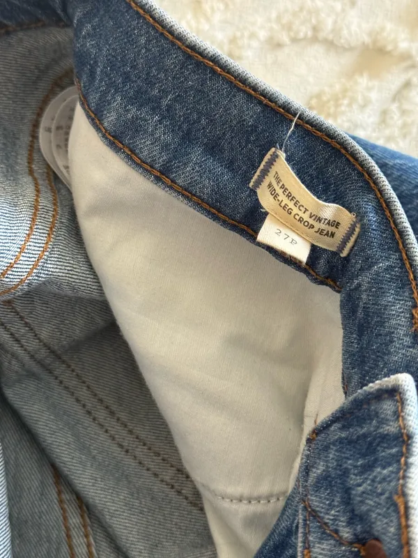 Madewell Perfect Vintage Wide Leg Crop Jeans - Image 2