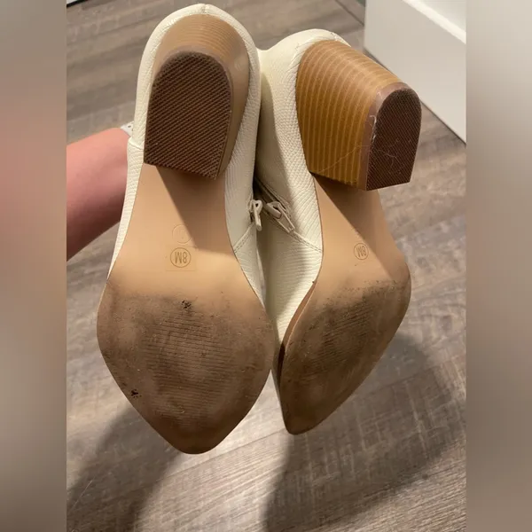 Lulu’s Spirit Ivory Snake Pointed Toe Ankle Booties - Image 9