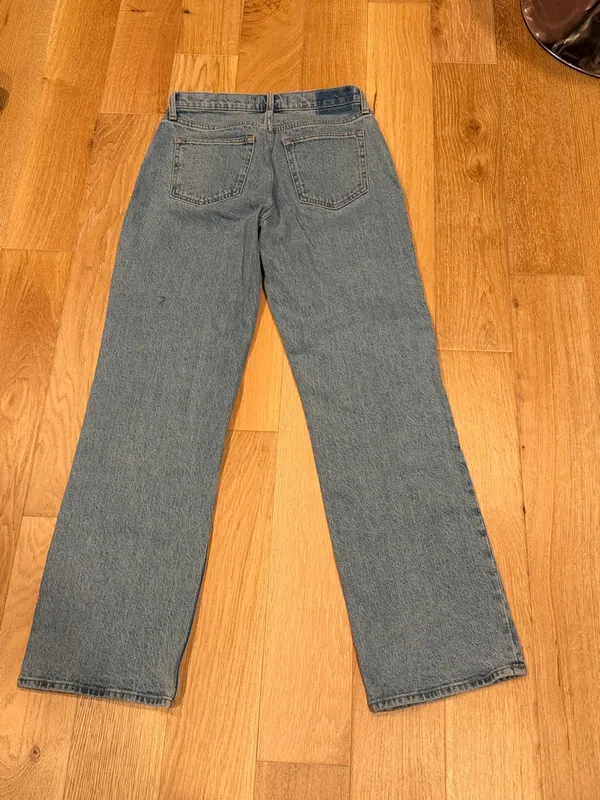 Abercrombie & Fitch the baggy‎ low rise curve love rhinestone jeans 26 - Image 3