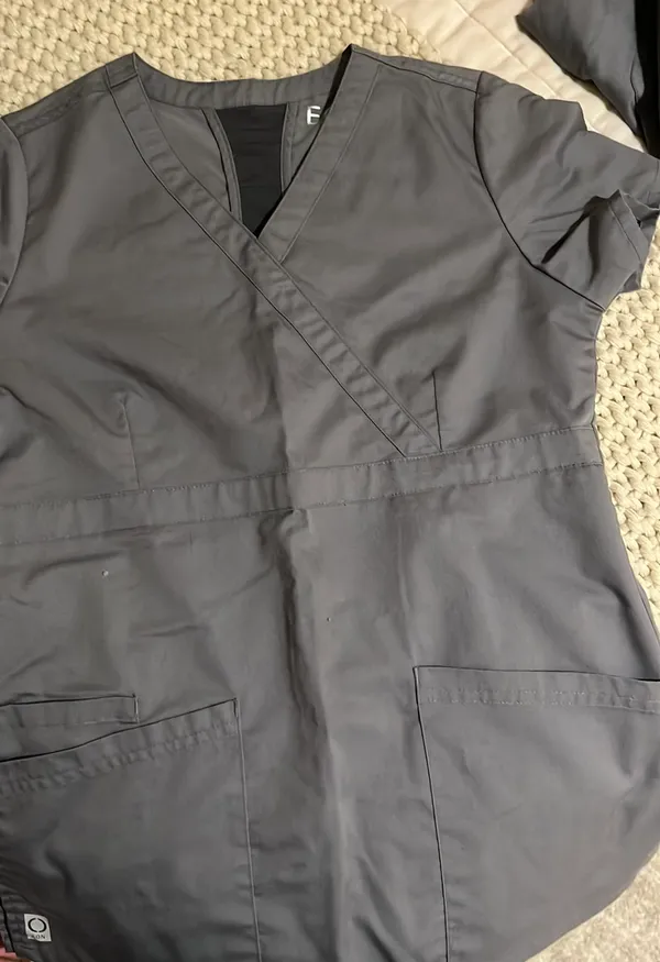 Scrub Top And Bottoms Set Gray - Image 7