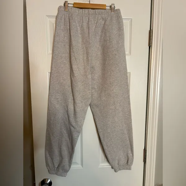 Playboy by PacSun grey sweatpants with a black bunny logo, Small - Image 4
