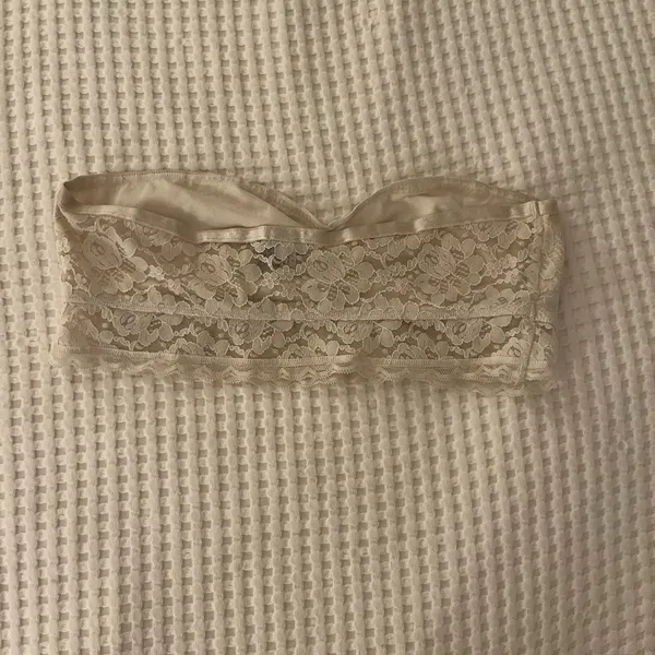 Aerie | Lace Bandeau Bralette White Medium - Image 2
