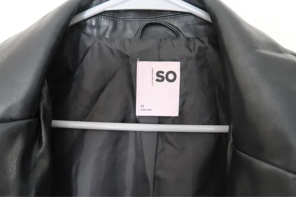 SO Faux Leather Blazer - Image 2