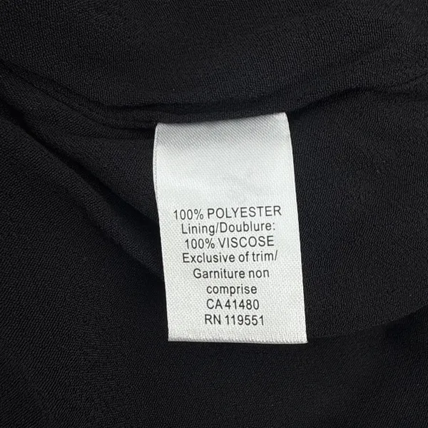 Gentle Fawn Tatiana Dress Long Sleeve‎ V Neck Tie Cuff Black Sheer Large NWT - Image 11