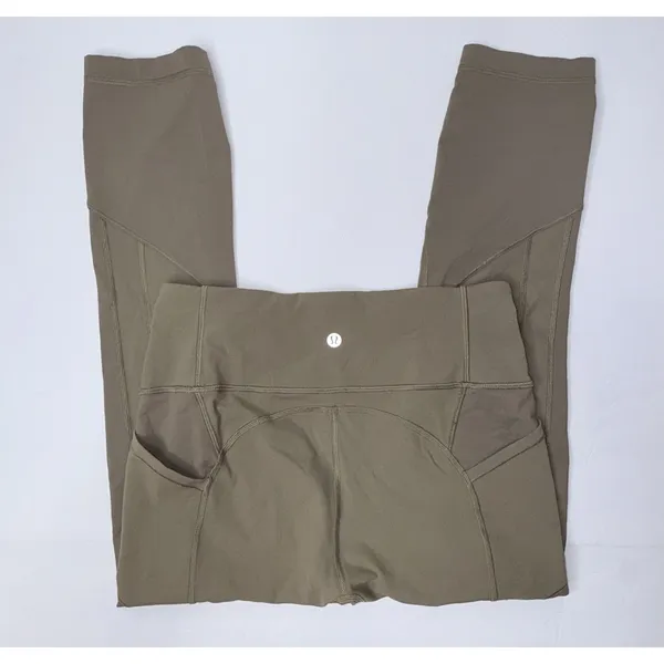 LULULEMON All The Right Places Crop II Leggings Women‎ Sz 8 Sage Active Workout - Image 6