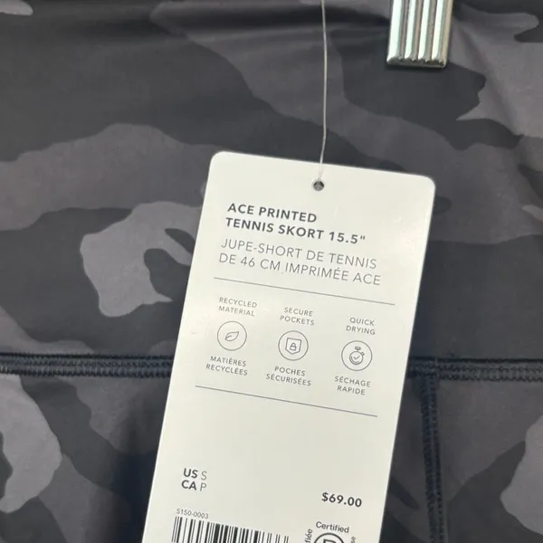 Athleta Ace Gray Camo Skort Size Small‎ - Image 6
