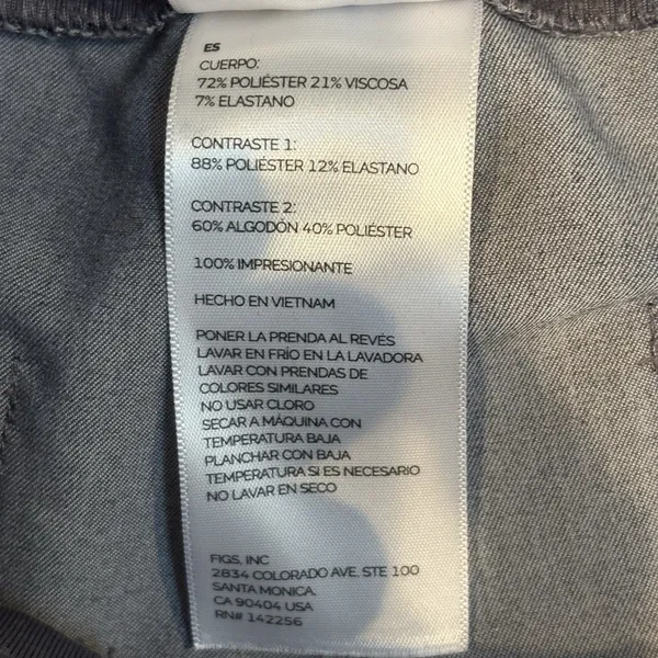 Figs‎ Zamora Scrub Pants Womens XS/P Gray Green Joggers Nursing Medical Vet - Image 8