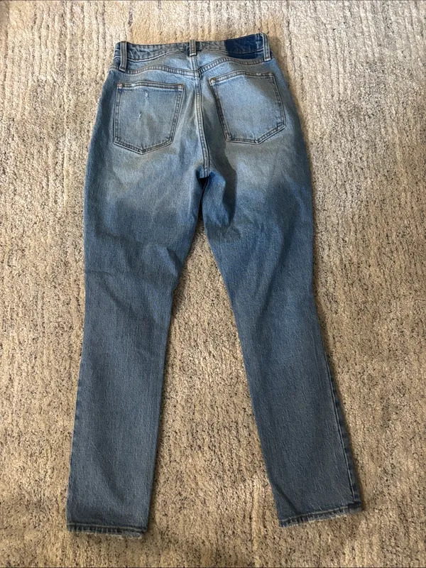 Abercrombie & Fitch Curve Love The‎ Skinny High Rise Distressed Jeans Size 26 - Image 4