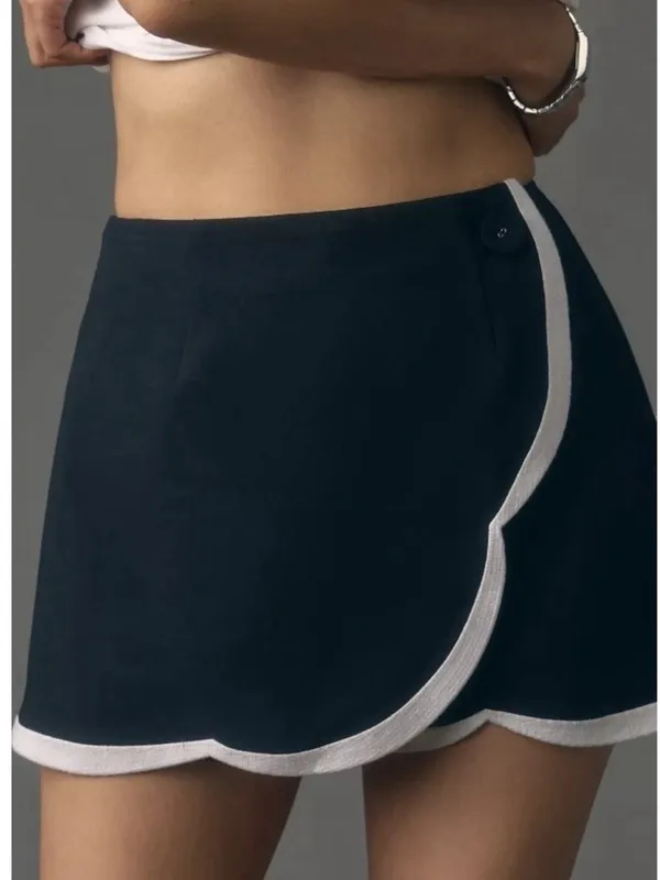 Maeve Scallop Trim Skort Size 8 - Image 6