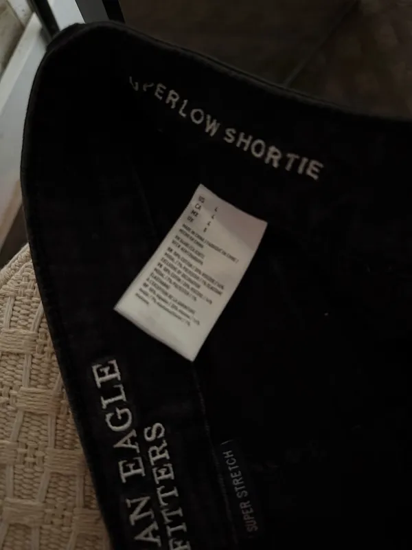 American Eagle Outfitters Black Denim Cutoff Shorts - Image 4