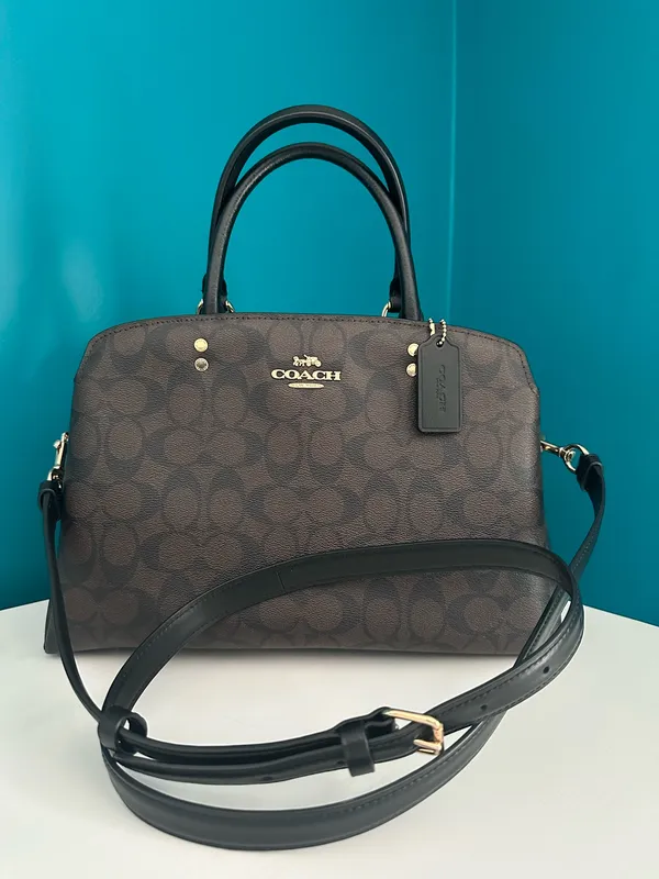 Coach Logo Crossbody Signature Brown Bag - Image 2