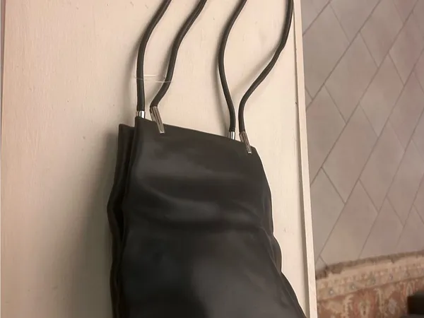 Nine West Black Satchel with Metal Accents - Image 4