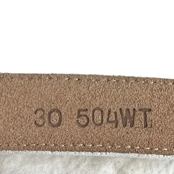 Justin Boots White Leather Belt - Image 3