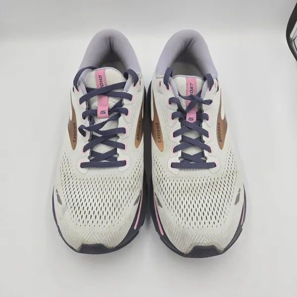 Brooks Ghost 15 Shoes Womens 10.5 B Blue Running Walking Lightweight Sneakers - Image 2
