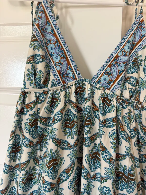 Free People Sorrento Beach Midi Dress Orange X-Small - Image 5