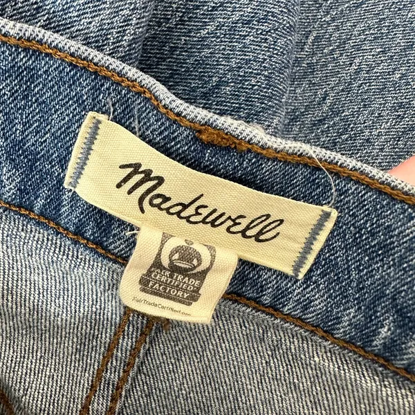 NEW Madewell The Petite 90s Straight Jean Rondell Wash Crease Relaxed US 23 P - Image 12