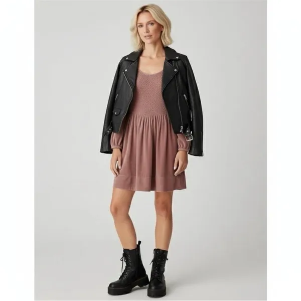 Free People Farrier Velvet Mini Dress - Image 3