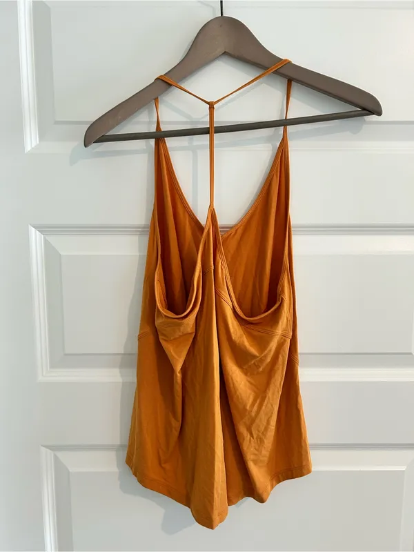 Lululemon Modal Silk Yoga Tank Top Mustard Yellow Size M / 8 - Image 6