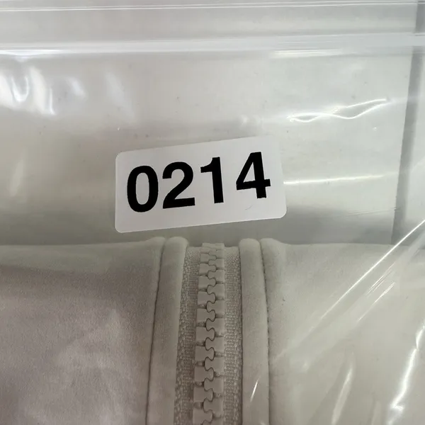 Lululemon Sz 14‎ Softstreme Cinch Waist Jacket Full Zip White Opal Bone Hooded - Image 15