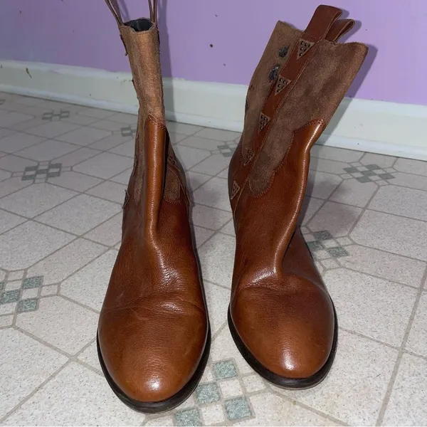 Donald Pliner Daze Western Ankle Boot Women Size 10M Country Boho Cowgirl Preppy - Image 2