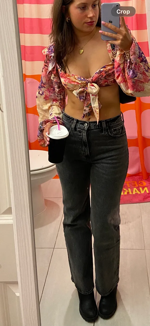 Grey/Black Abercrombie Jeans - Image 2