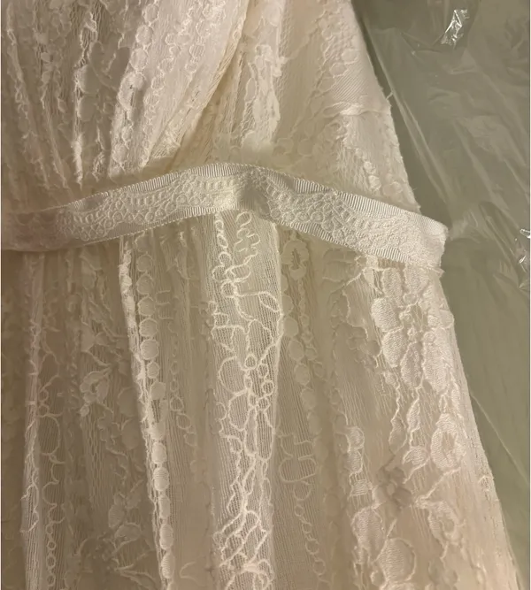 David's Bridal Galina Lace Wedding Dress - Image 3