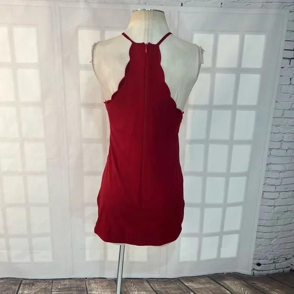 Lulu’s Endlessly Endearing Wine Red mini Dress size small - Image 8