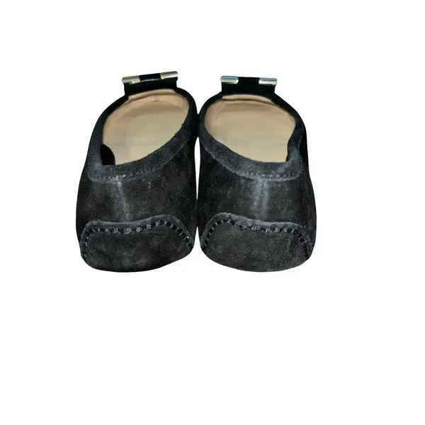 Michael Michael Kors Womens Black Suede Gloria Moc Driving Flats Size 6M Leather - Image 6
