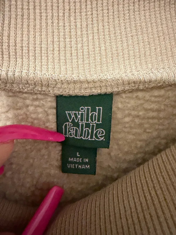 Wild Fable mock neck bow sweat shirt Sz L - Image 3