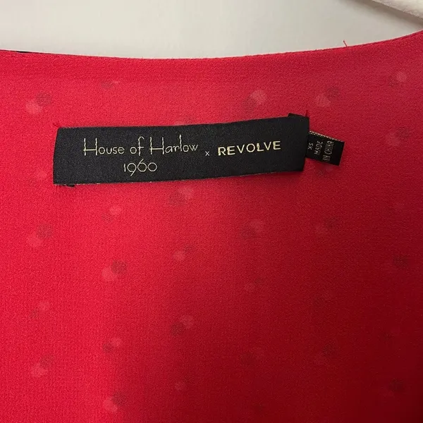 House of Harlow 1960 x Revolve sz. XS Vera Red Polka Dot Jumpsuit - Image 7