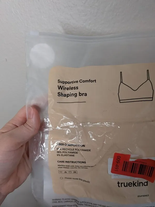 Truekind Supportive Comfort Wireless Shaping Bra Small - Image 6