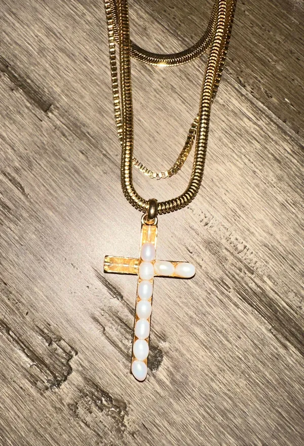 Altar'd State Necklace Set Cross - Image 3