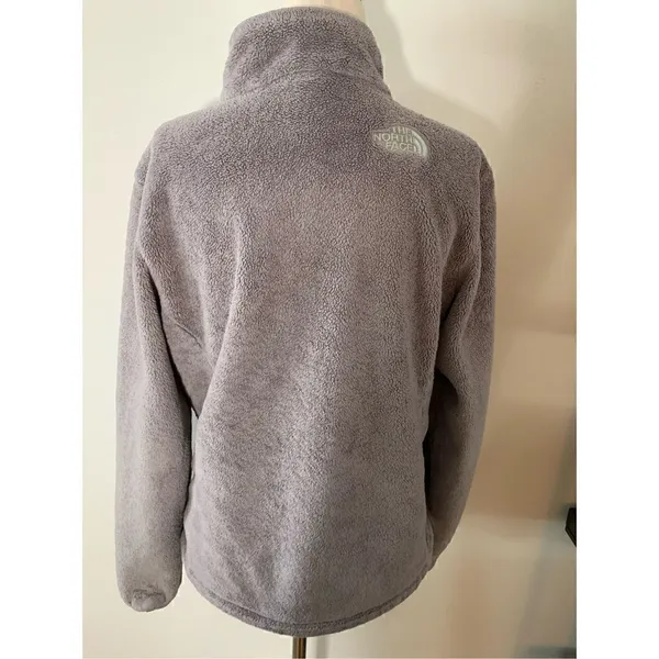 North face gray women’s fleece jacket medium - Image 4