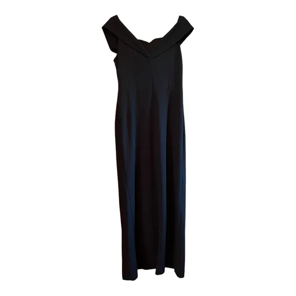 MSK Women's Black Off the Shoulder Gown Size 12 - Image 3