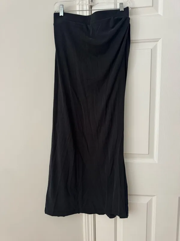 Anthropologie Celandine High-Slit Black Maxi Skirt, Size S - Image 6