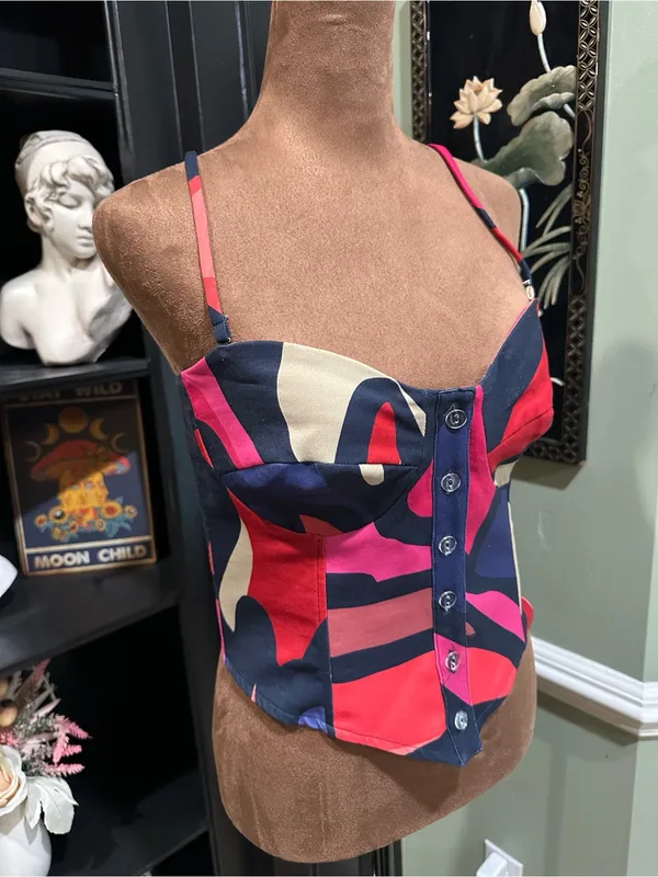 RESA Sienna Bustier Crop Tank Top – Size Small - Image 7