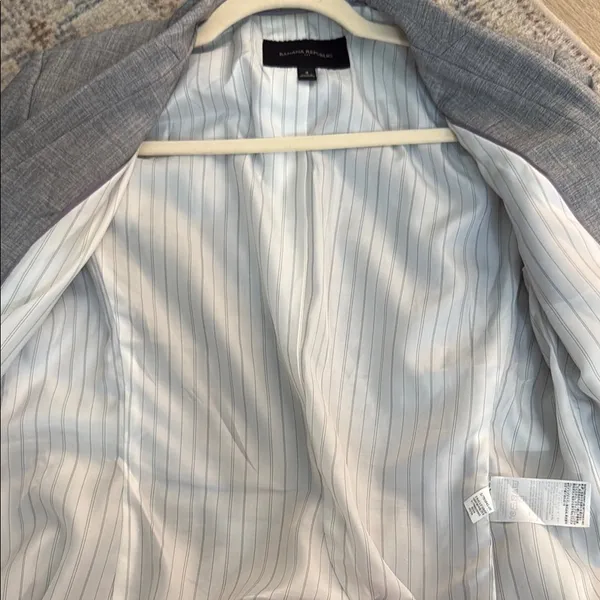 Banana Republic Gray novelty Sport Coat Modern Fit size 4 - Image 4