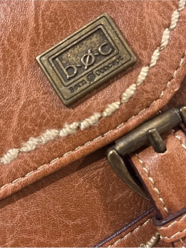 BOC Born Concept Cognac Brown Organizer Flap Wallet Clutch - Image 6