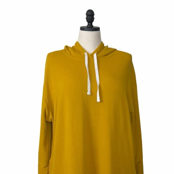 Koolaburra by UGG Women’s Size XL Hooded Sweatshirt Dress Mustard Yellow Lounge - Image 6