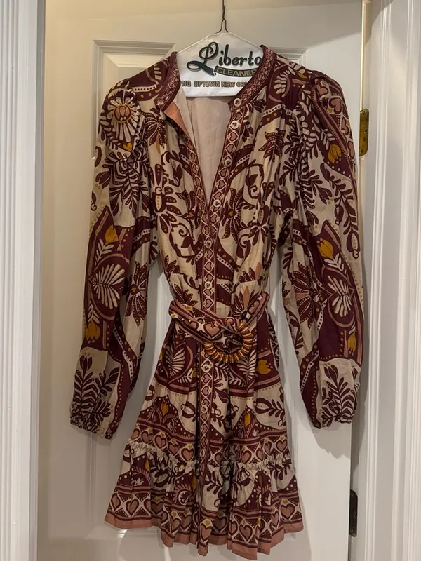 Farm Rio x Anthropologie Long-Sleeve Mini Swing Dress - Image 2