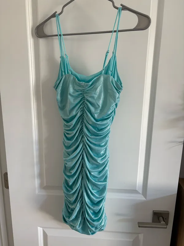 Lucy in the Sky Blue Mini Dress - Image 3