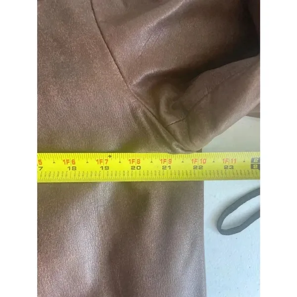 Vintage Women's Wilson's‎ Leather Jacket Coat XL Brown Corduroy Cuffs Excellent! - Image 7
