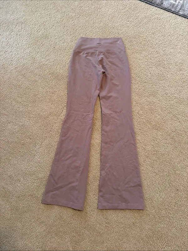 TNA Aritzia Brown/Nude Flare Leggings - Image 2