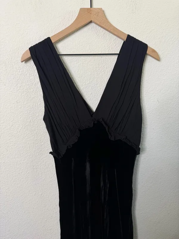 Rails Gilda Dress -‎ Black Velvet Womens Size M - Image 7