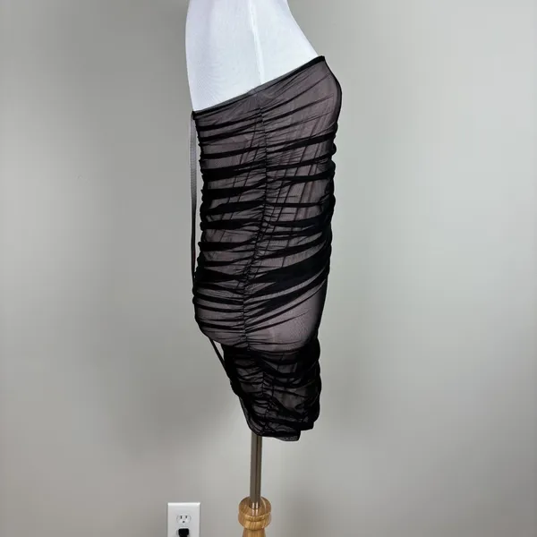 House Of‎ CB London Dress Small Black Strapless Mini Bodycon Cocktail Whimsigoth - Image 5