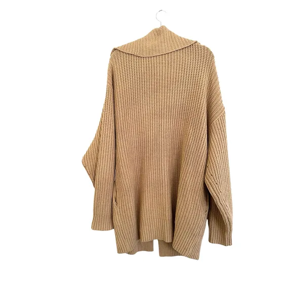 Free People Swim Too Deep Cardigan in the almond tan size XL NWT - Image 5