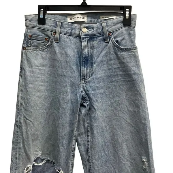 Denim forum Aritzia 90’s Danny hi-rise baggy 100% organic cotton sz 24 #763 - Image 5