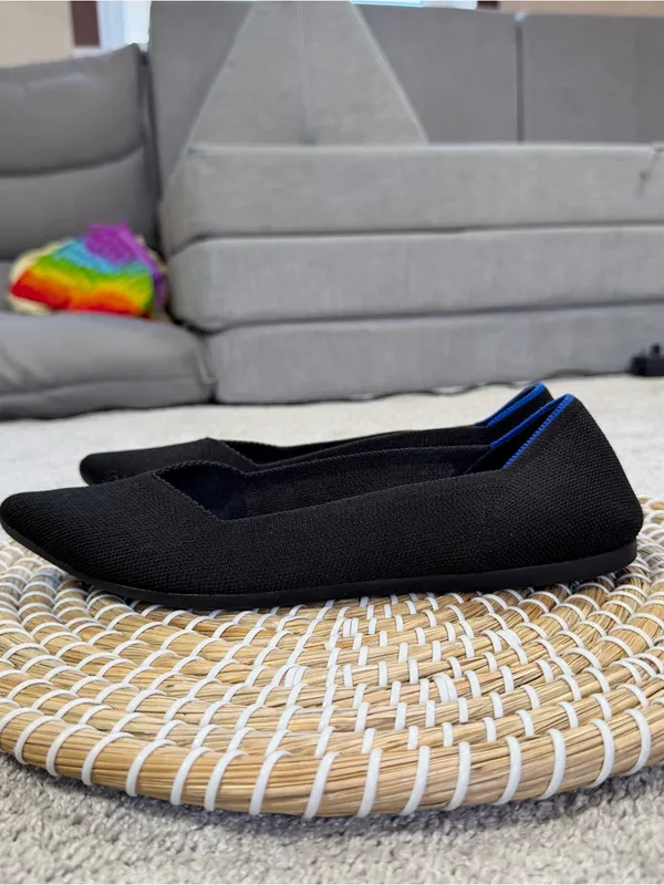 Rothy’s Women’s The Point II Knit Flat Shoes Comfort Washable in Black 8.5 - Image 6