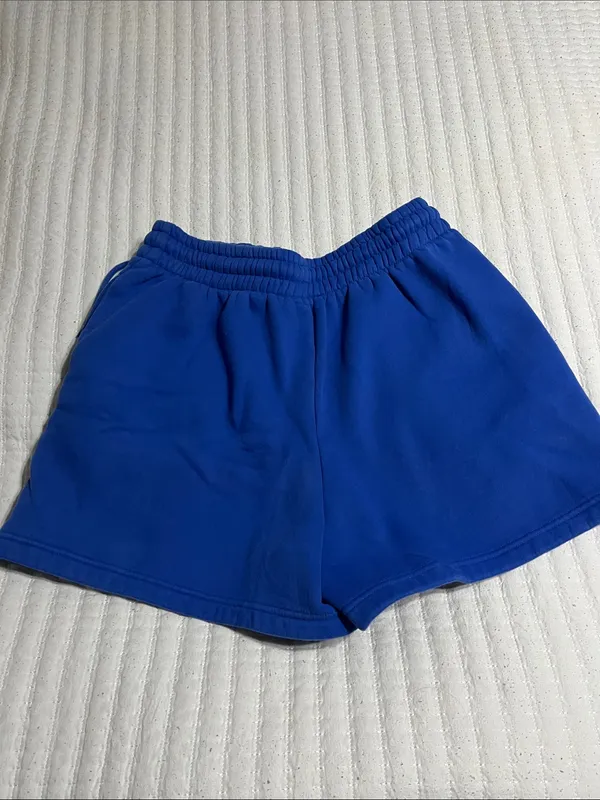 White Fox Boutique Royal Blue Drawstring Athletic Shorts - Image 4
