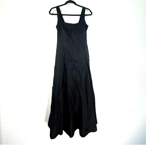 2/S DISSH 1oo% linen maxi dress long minimalist luxury capsule casual vacation - Image 2